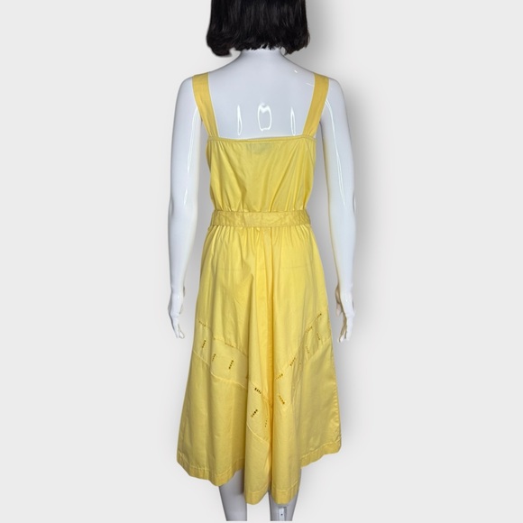 Vintage 1980s Retro 1950s Style Joseph Ribkoff Yellow Day Dress - Picture 4 of 7